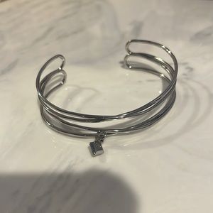 Silver Tone Cuff Bracelet